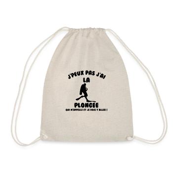 J’peux pas j’ai plongée - Sac de sport léger - nature - Devant