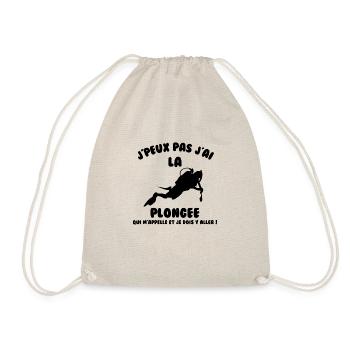 J’peux pas j’ai plongée - Sac de sport léger - nature - Devant