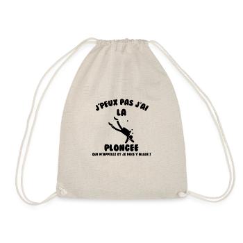 J’peux pas j’ai plongée - Sac de sport léger - nature - Devant