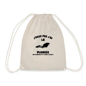 J’peux pas j’ai plongée - Sac de sport léger - nature - Devant