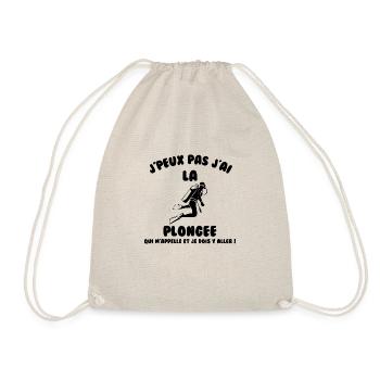 J’peux pas j’ai plongée - Sac de sport léger - nature - Devant