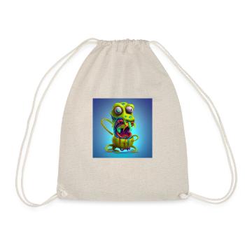 Design de monstre visqueux vert - Sac de sport léger - nature - Devant