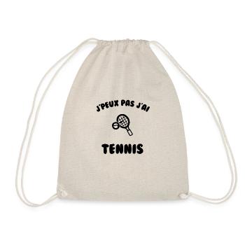 j’peux pas j’ai tennis - Sac de sport léger - nature - Devant