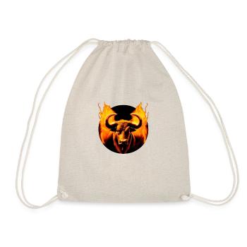 Taureau en feu - Sac de sport léger - nature - Devant