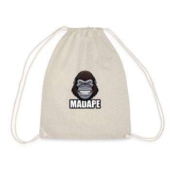 MAD APE - Be Gangster! - Original Streetwear - Turnbeutel - Natur - Vorne