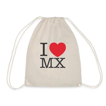 I Love mexico | I Love MX | I Heart mexico - Drawstring Bag - nature - Front