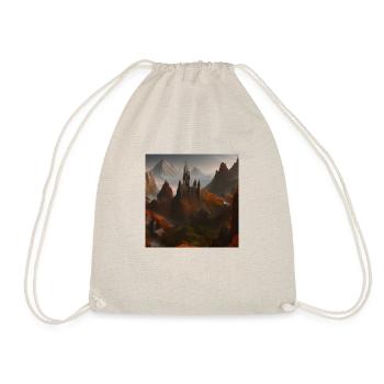 Castle in the mountain - Drawstring Bag - nature - Front