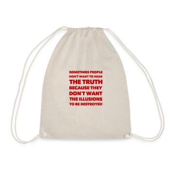 Illusions destroyed - Drawstring Bag - nature - Front
