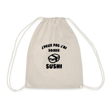 J’peux pas j’ai soirée sushi - Sac de sport léger - nature - Devant
