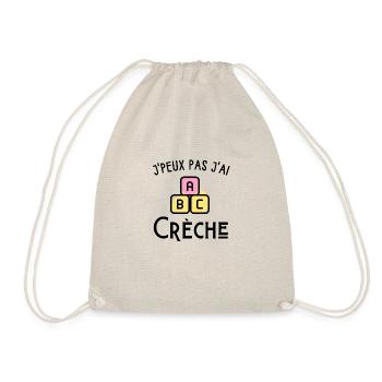 je peux pas j'ai crèche - Sac de sport léger - nature - Devant