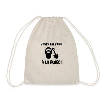 j’peux pas j’vais à la plage - Sac de sport léger - nature - Devant