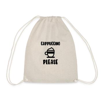 Cappuccino bitte - Turnbeutel - Natur - Vorne