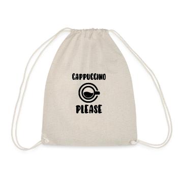 Cappuccino bitte - Turnbeutel - Natur - Vorne