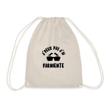 J’peux pas j’ai farniente - Sac de sport léger - nature - Devant