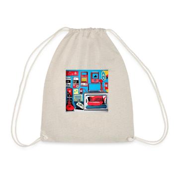 Chambre Rétro de Style Années 80 - Sac de sport léger - nature - Devant