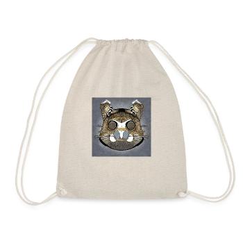 Abstract hamster as mask - Drawstring Bag - nature - Front