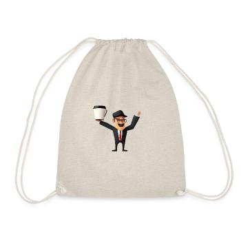 Coffee Office T-Shirt - Drawstring Bag - nature - Front