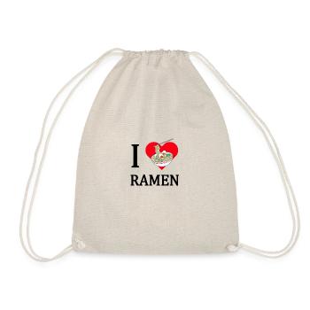 I love Ramen - Turnbeutel - Natur - Vorne