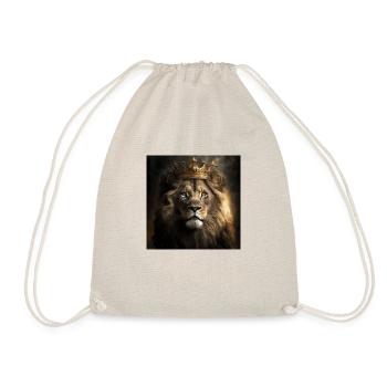 LION avec KRONE, KING, art moderne, design - Sac de sport léger - nature - Devant
