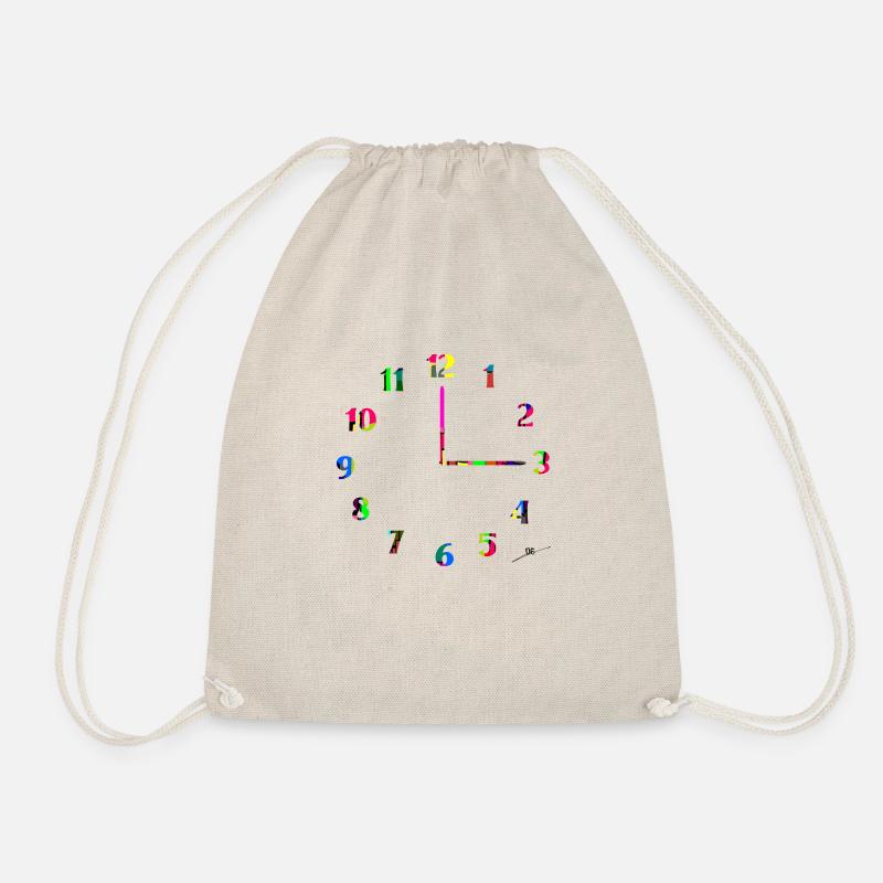 Clock - Drawstring Bag - nature