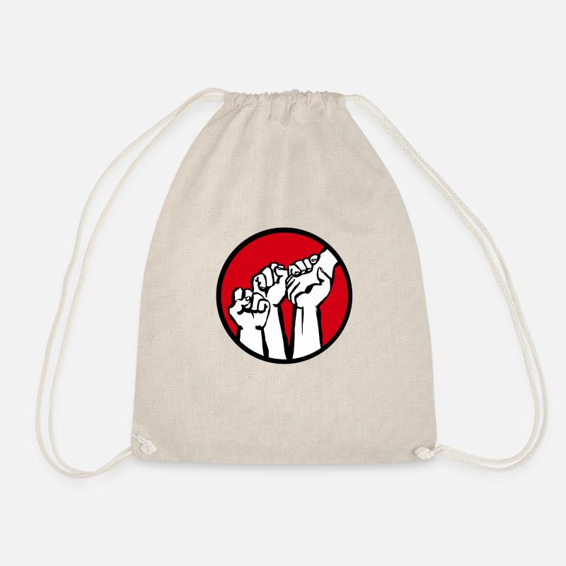 fists1c - Drawstring Bag - nature