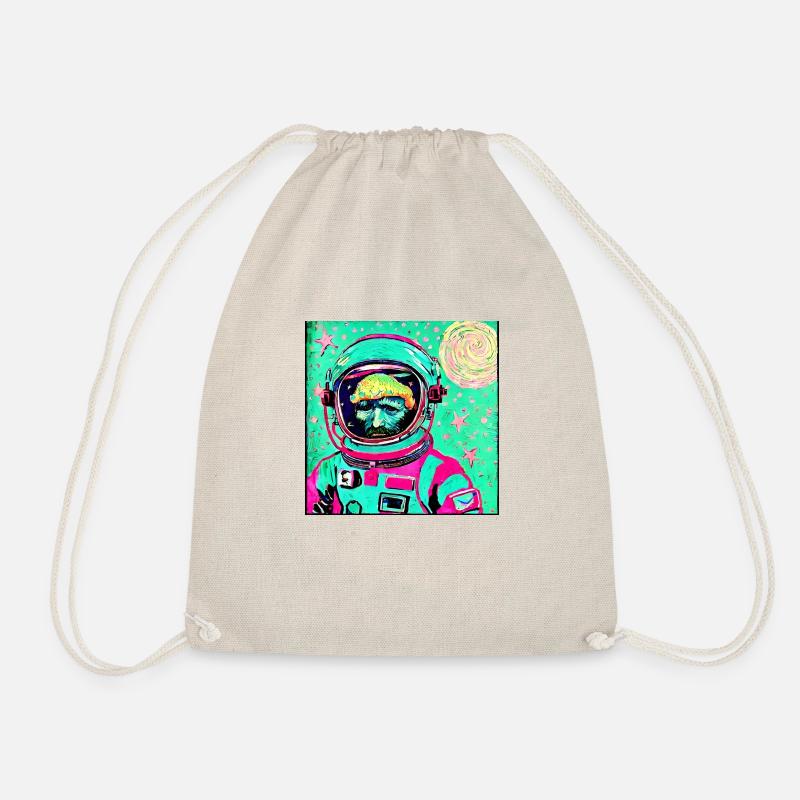 Van Gogh Astronaut - Drawstring Bag - nature
