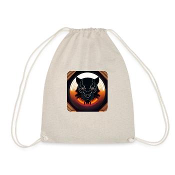 BlackPantherLogoDesignCircle - Sac de sport léger - nature - Devant