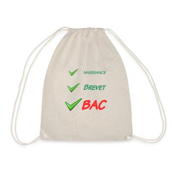 NAISSANCE BREVET BAC cadeau - Sac de sport léger - nature - Devant