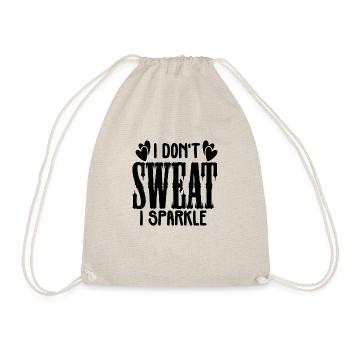 I Don ́t Sweat I Sparkle - Drawstring Bag - nature - Front