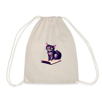Chaton Chaton Domestique Chats Livres Chat Chat Lire - Sac de sport léger - nature - Devant