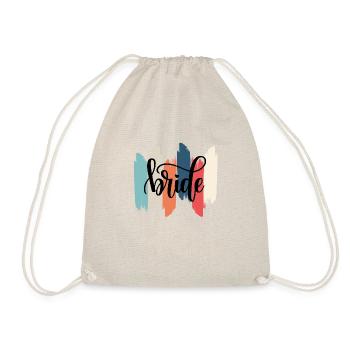 The Retro Rainbow Bride - Drawstring Bag - nature - Front