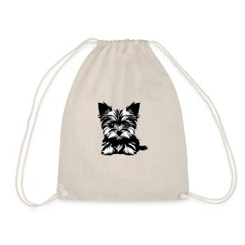 Dog Owner Yorkshire Terrier Puppy Dog - Drawstring Bag - nature - Front