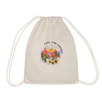 Western Desert Retro 2 - Drawstring Bag - nature - Front