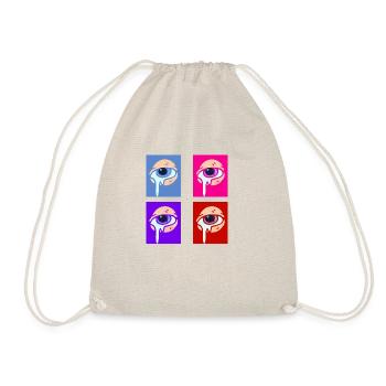 Yeux malheureux retro - Sac de sport léger - nature - Devant