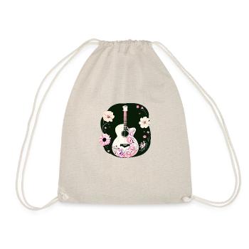 Guitar Musical Instrument Guitarist Plucked Instrument - Drawstring Bag - nature - Front