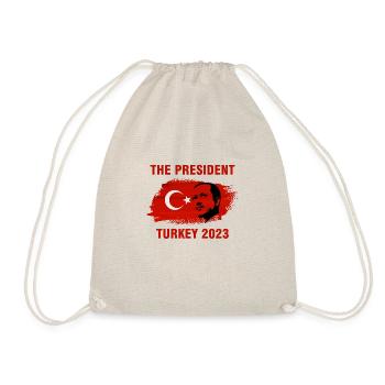 Präsident Recep Tayyip Erdogan Türkei 2023 - Turnbeutel - Natur - Vorne