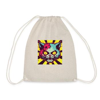 Horreur effrayante Chat zombie - Sac de sport léger - nature - Devant