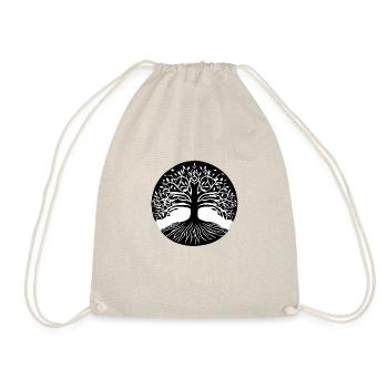Lebensbaum Meditation Baum des Lebens Yoga - Turnbeutel - Natur - Vorne