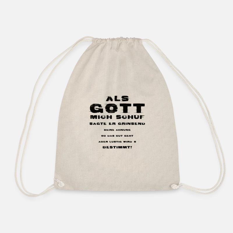 Als Gott mich Schuf - Turnbeutel - Natur