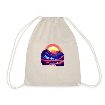 Mountains Hike Mountain hikers Hiking Mountain hiking - Drawstring Bag - nature - Front