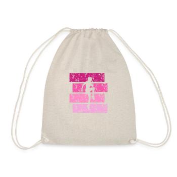 Fitness gift Vintage - Drawstring Bag - nature - Front