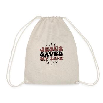 Jésus m’a sauvé la vie - Sac de sport léger - nature - Devant