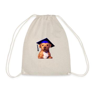 Bachelor Labrador Study Dogs Graduation - Drawstring Bag - nature - Front