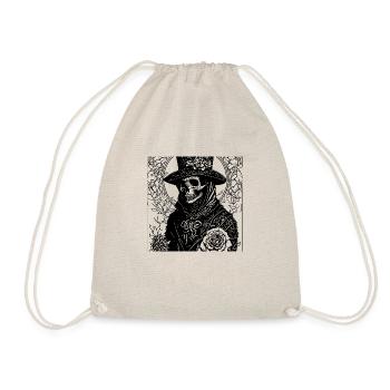 Doktor Pest mit Rosen und Blumenmotiven - Turnbeutel - Natur - Vorne