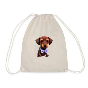 Chiens teckels avec nœud papillon Teckel Chiot Chien - Sac de sport léger - nature - Devant