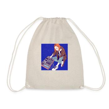 Synthesizer Girl Manga 2 - Drawstring Bag - nature - Front