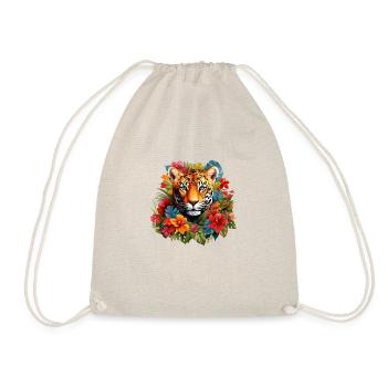 Blossom Jaguar - Drawstring Bag - nature - Front