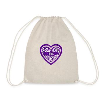 Self-love Heart - Drawstring Bag - nature - Front