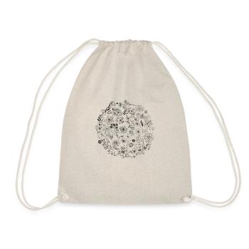 Minimalist flower - Drawstring Bag - nature - Front