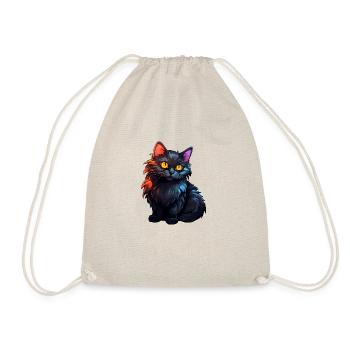 Black kitten - Drawstring Bag - nature - Front